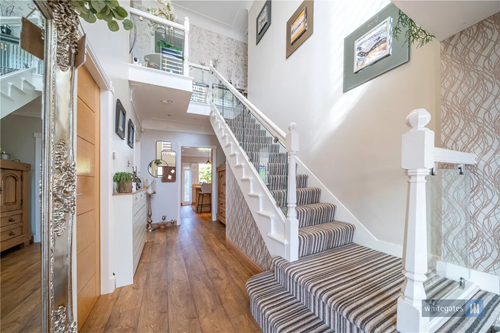 Hallway and stairs of detached house