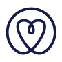 Over 50s Life Insurance (Heart) Icon Navy