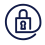 Privacy (Lock) Icon Navy
