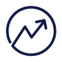 GIB (Arrow Growth) Icon Navy